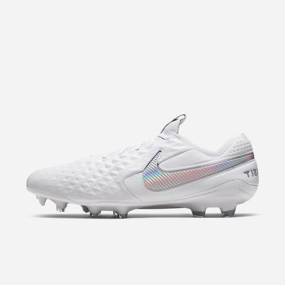 Crampon De Foot Nike Tiempo Legend 8 Elite FG Blanche 6401-825 White/Pure Platinum/Wolf Grey/White Femme | JKH-82892920